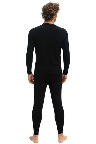 MEN'S MICRO MODAL BASE LAYER SET - BLACK Men's Outerwear Aviator Nation 
