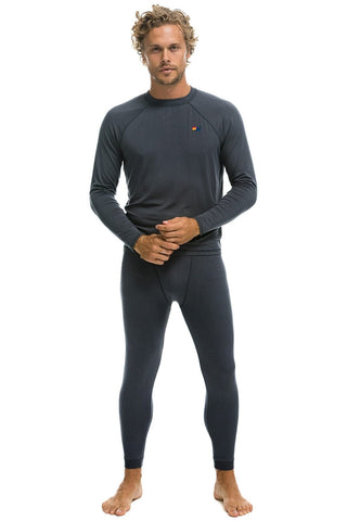 MEN'S MICRO MODAL BASE LAYER SET - TITANIUM Men's Outerwear Aviator Nation 