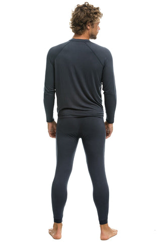MEN'S MICRO MODAL BASE LAYER SET - TITANIUM Men's Outerwear Aviator Nation 