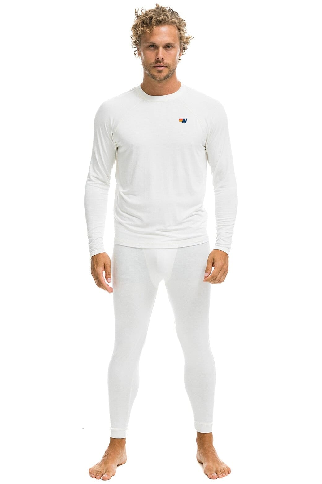 MEN'S MICRO MODAL BASE LAYER SET - VINTAGE WHITE Men's Outerwear Aviator Nation 