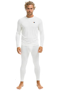 MEN'S MICRO MODAL BASE LAYER SET - VINTAGE WHITE Men's Outerwear Aviator Nation 