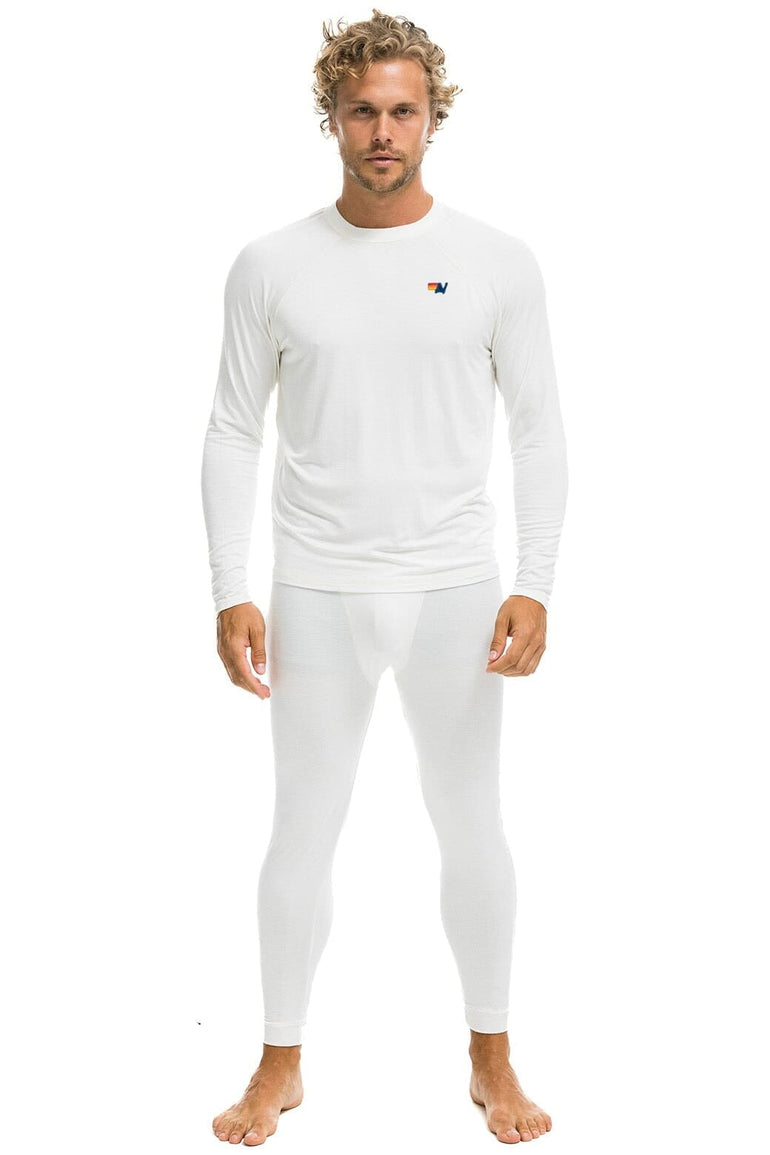 MEN'S MICRO MODAL BASE LAYER SET - VINTAGE WHITE Men's Outerwear Aviator Nation 