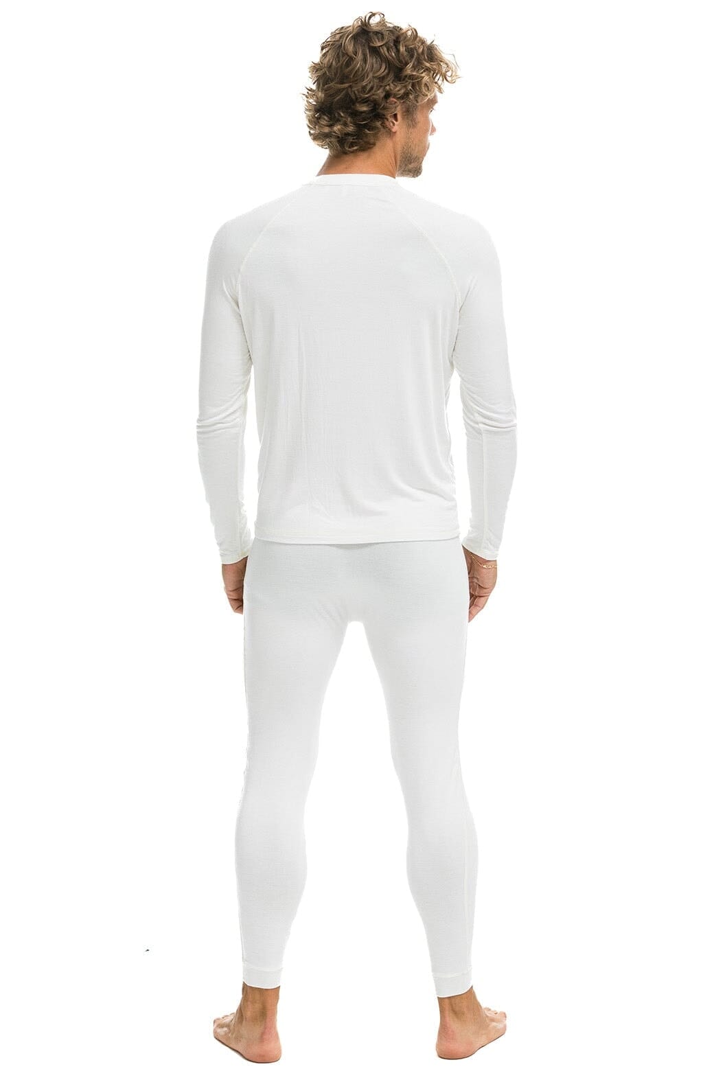 MEN'S MICRO MODAL BASE LAYER SET - VINTAGE WHITE Men's Outerwear Aviator Nation 