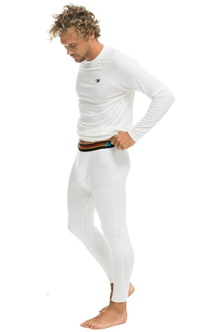MEN'S MICRO MODAL BASE LAYER SET - VINTAGE WHITE Men's Outerwear Aviator Nation 