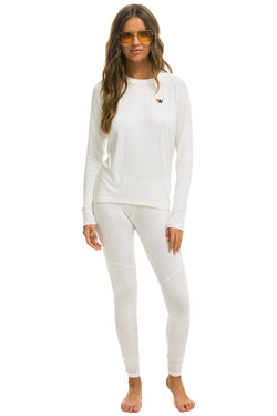 WOMEN'S MICRO MODAL BASE LAYER SET - VINTAGE WHITE Women's Outerwear Aviator Nation 