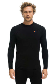MICRO MODAL BASE LAYER TOP - BLACK Women's Base Layer Aviator Nation 
