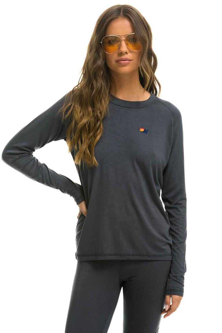 MICRO MODAL BASE LAYER TOP - TITANIUM Women's Base Layer Aviator Nation 
