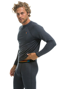 MICRO MODAL BASE LAYER TOP - TITANIUM Women's Base Layer Aviator Nation 