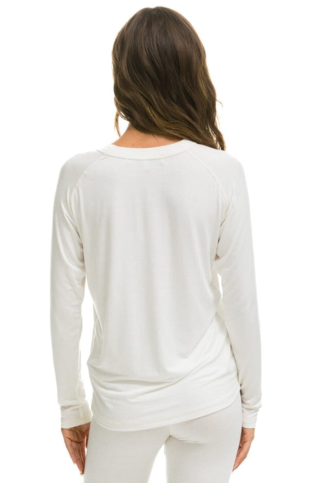 MICRO MODAL BASE LAYER TOP - VINTAGE WHITE Women's Base Layer Aviator Nation 