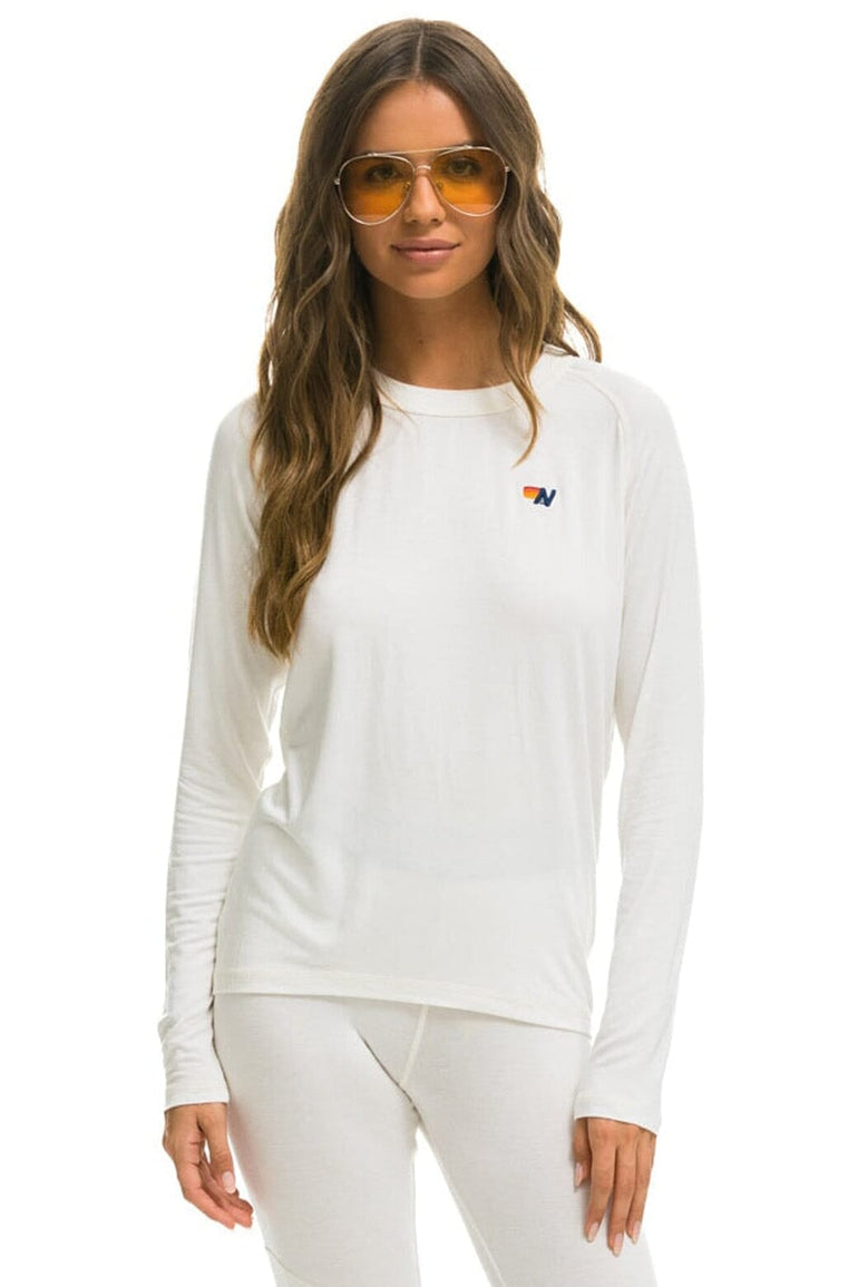 MICRO MODAL BASE LAYER TOP - VINTAGE WHITE Women's Base Layer Aviator Nation 