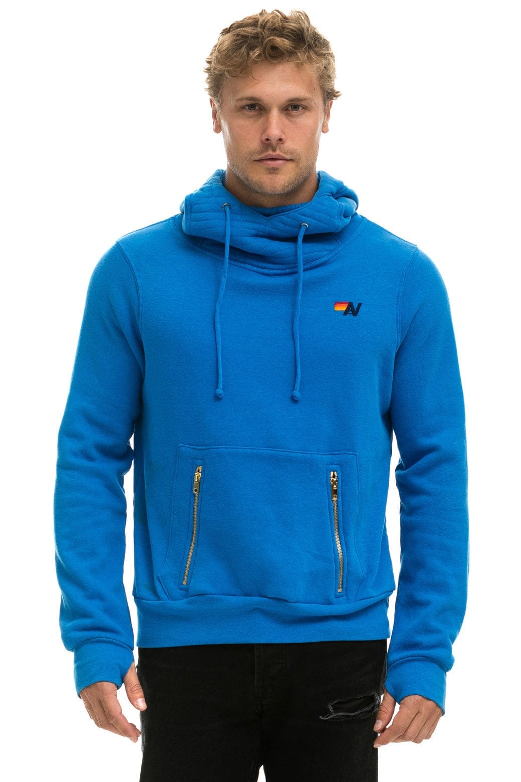 NINJA PULLOVER HOODIE - OCEAN Hoodie Aviator Nation 