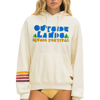 OUTSIDE LANDS 2024 PULLOVER HOODIE RELAXED - VINTAGE WHITE Aviator Nation 
