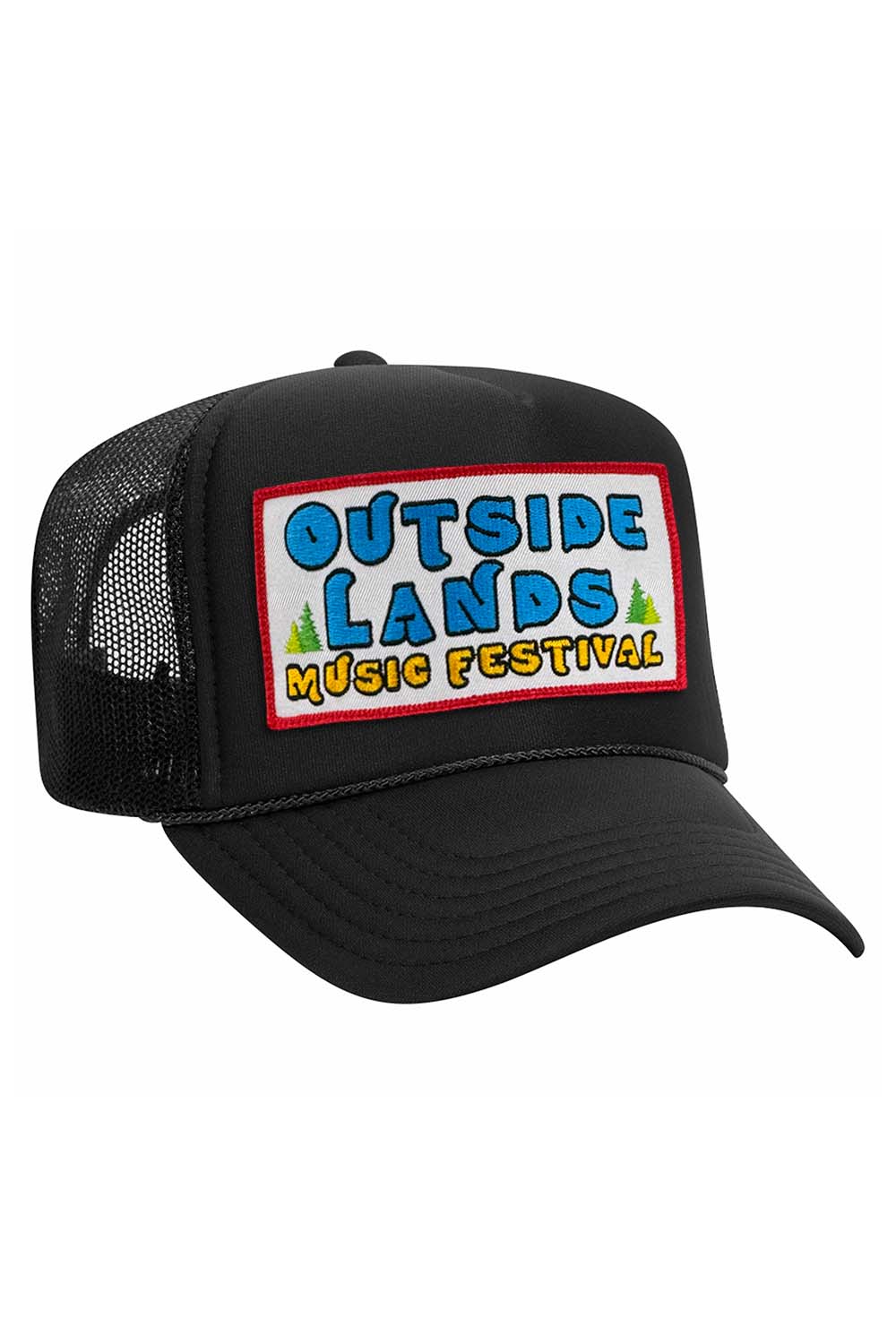 OUTSIDE LANDS 2024 VINTAGE LOW RISE TRUCKER HATS Aviator Nation OS BLACK 