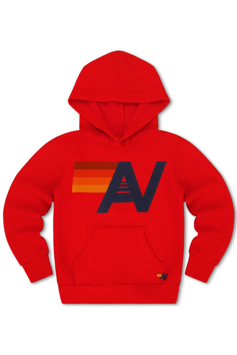 KID'S LOGO  PULLOVER HOODIE - RED
