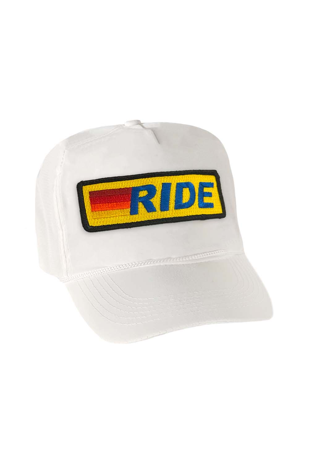 RIDE LOGO - VINTAGE NYLON TRUCKER HATS Aviator Nation 