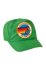 SIGNATURE HAMPTONS VINTAGE NYLON TRUCKER HAT HATS Aviator Nation KELLY GREEN 