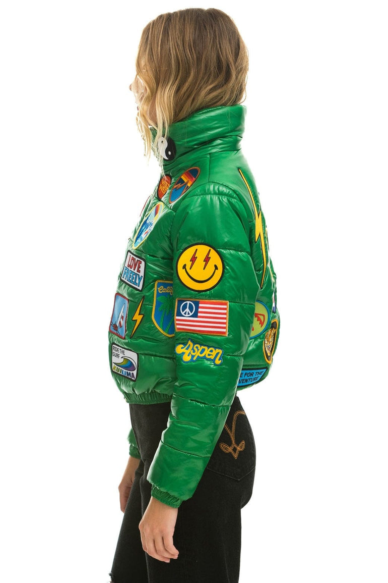 VINTAGE APRES PUFFER JACKET - AMAZON GLOSSY Women's Outerwear Aviator Nation