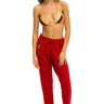 VINTAGE CABIN CASHMERE SWEATER PANT - CHERRY Women's Sweatpants Aviator Nation 