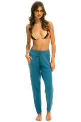 VINTAGE CABIN CASHMERE SWEATER PANT - COBALT Women's Sweatpants Aviator Nation 