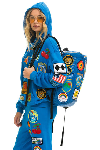 VINTAGE PATCH PUFFER BACKPACK - SNORKEL BLUE Backpack Aviator Nation 