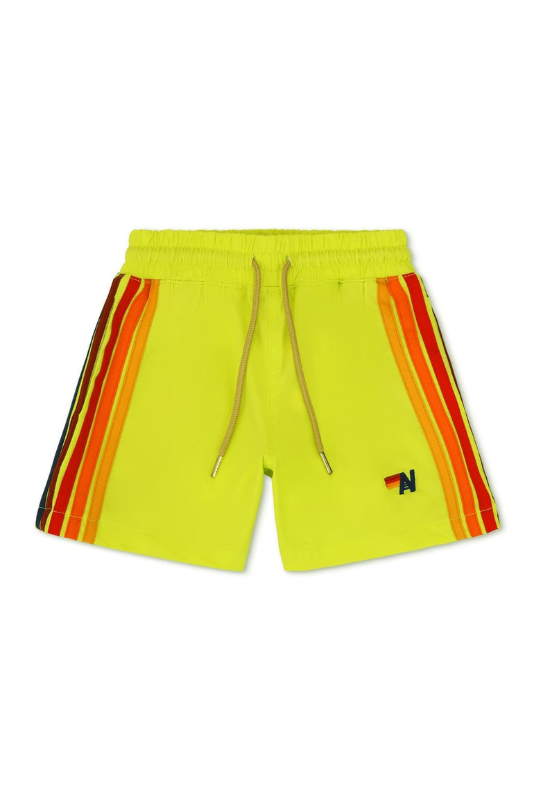 AVIATOR NATION KIDS FLEX BOARD SHORTS - NEON YELLOW