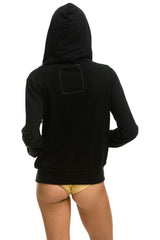 5 STRIPE HOODIE - BLACK // NEON RAINBOW Hoodie Aviator Nation 