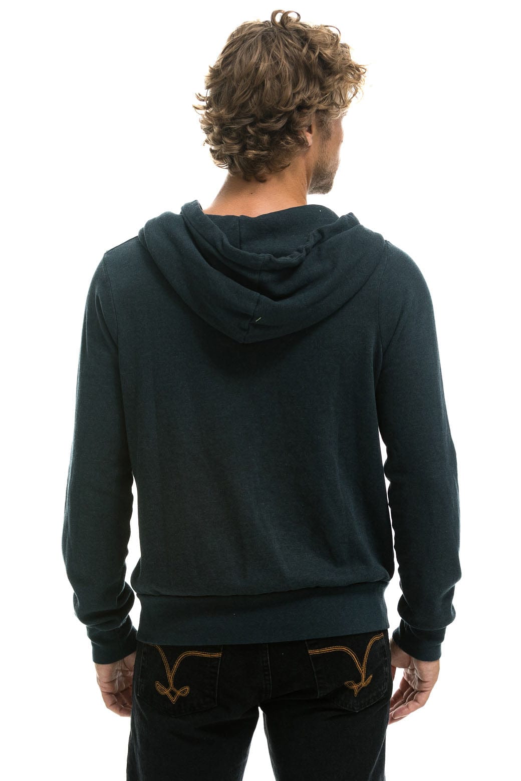 5 STRIPE HOODIE - CHARCOAL // BLUE Hoodie Aviator Nation 