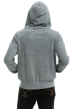 5 STRIPE HOODIE - HEATHER GREY // BLUE Hoodie Aviator Nation 