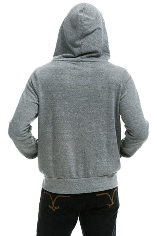 5 STRIPE HOODIE - HEATHER GREY // BLUE Hoodie Aviator Nation 