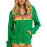 5 STRIPE HOODIE - KELLY GREEN // NEON PINK // YELLOW SALE Aviator Nation 