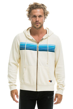 5 STRIPE HOODIE - VINTAGE WHITE // BLUE Hoodie Aviator Nation 