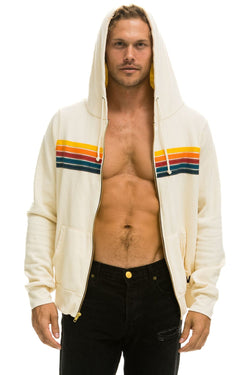 5 STRIPE HOODIE - VINTAGE WHITE Hoodie Aviator Nation 
