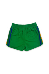 5 STRIPE KIDS FLEX JOGGER SHORT - KELLY GREEN Kid's Shorts Aviator Nation 