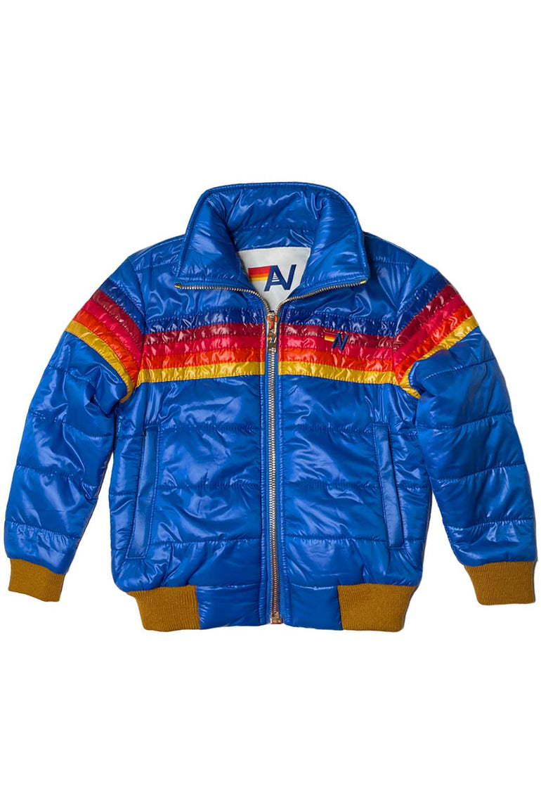5 STRIPE KIDS TRAVELER JACKET - SNORKEL BLUE Kid's Outerwear Aviator Nation 