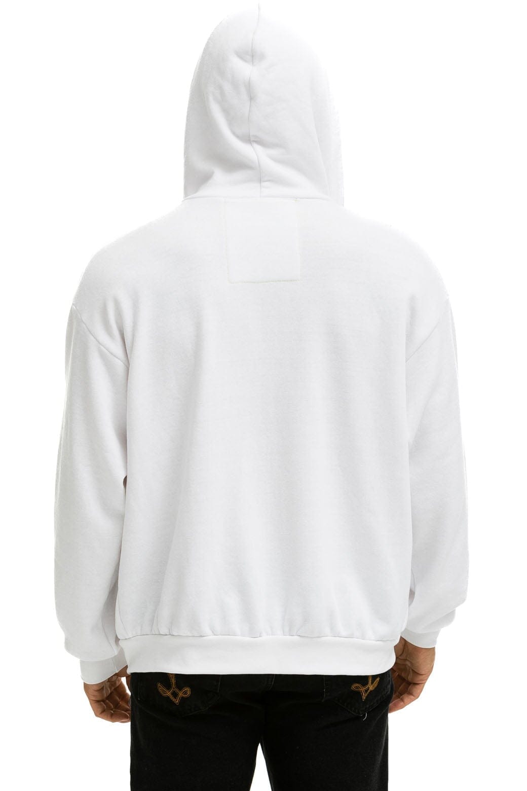 5 STRIPE RELAXED ZIP HOODIE - WHITE 2 Hoodie Aviator Nation 