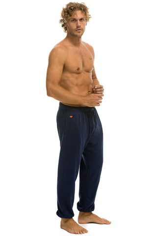 5 STRIPE SWEATPANTS - NAVY Mens Sweatpants Aviator Nation 