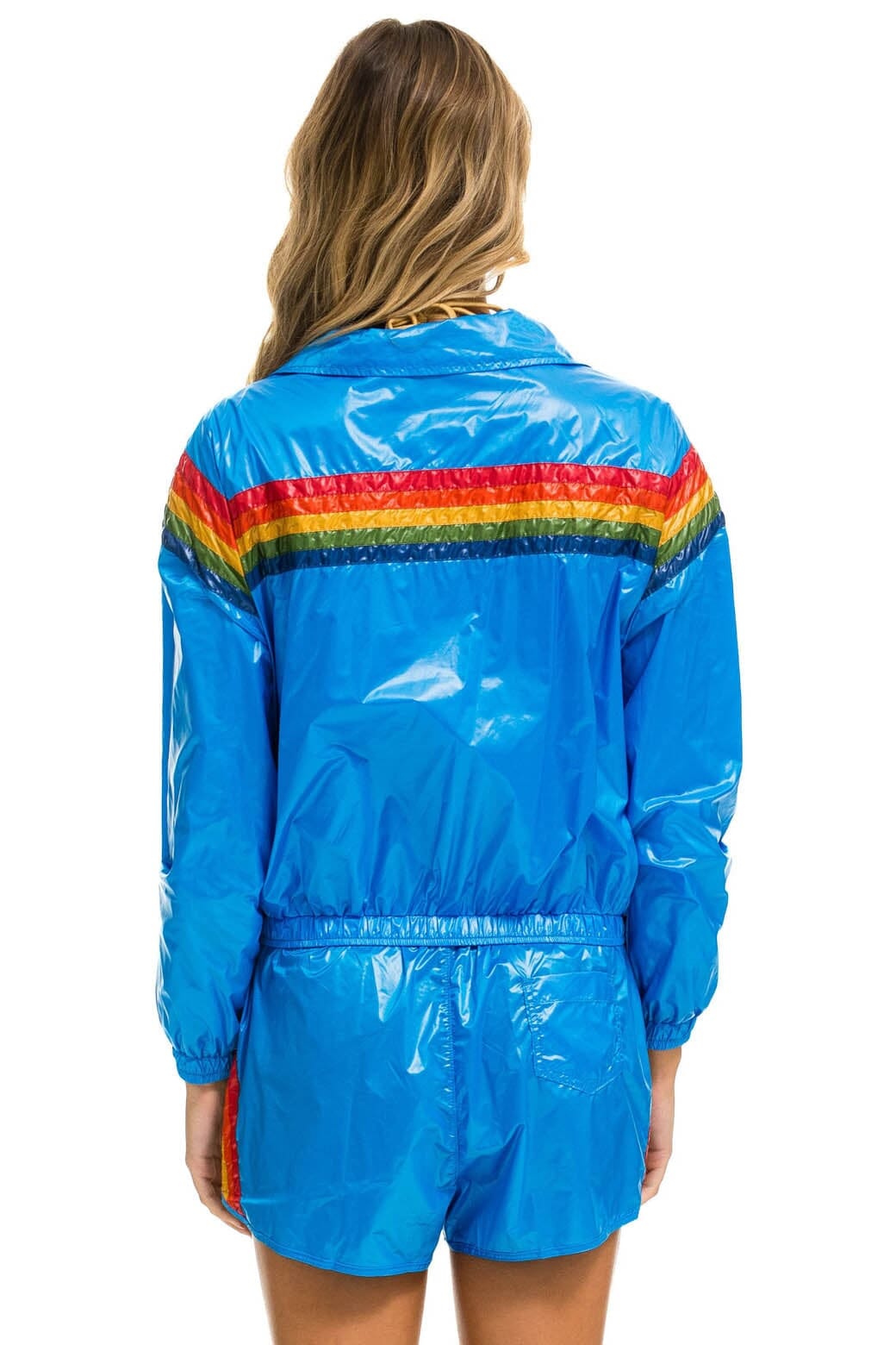 5 STRIPE WINDBREAKER - BLUE CINA Women's Windbreaker Aviator Nation 