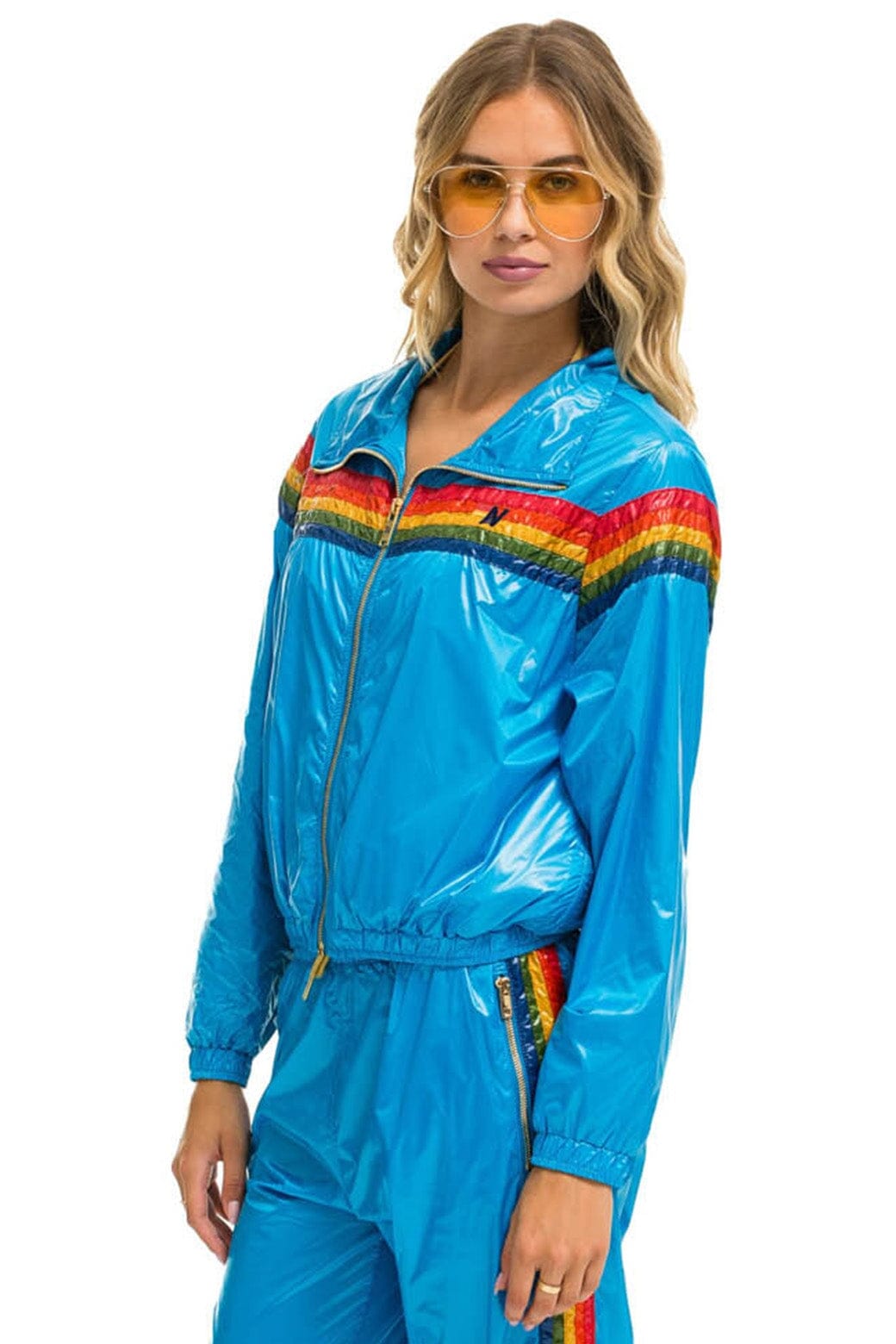 5 STRIPE WINDBREAKER - DRESDEN Women's Outerwear Aviator Nation 
