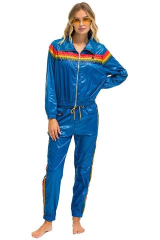 5 STRIPE WINDBREAKER - SNORKEL BLUE Women's Windbreaker Aviator Nation 