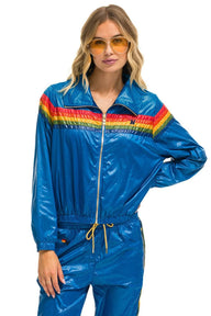 5 STRIPE WINDBREAKER - SNORKEL BLUE Women's Windbreaker Aviator Nation 