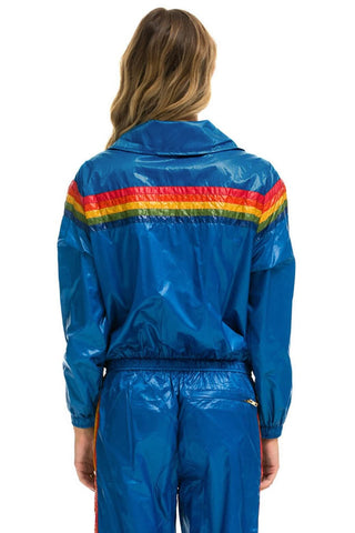 5 STRIPE WINDBREAKER - SNORKEL BLUE Women's Windbreaker Aviator Nation 