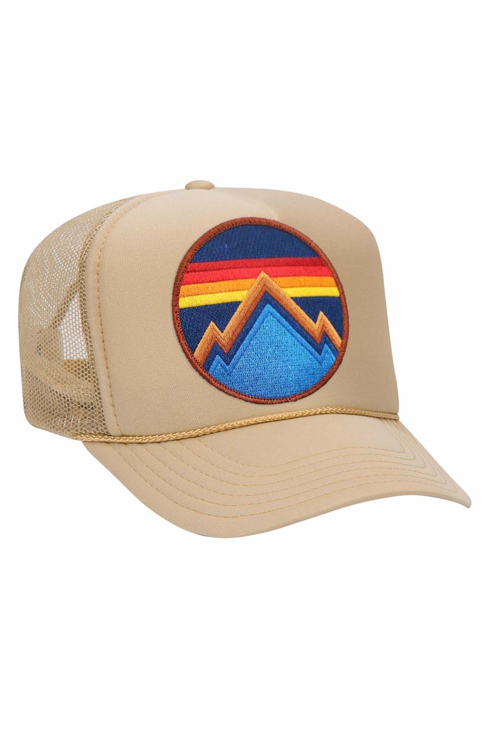 ALL SEASONS CIRCLE TRUCKER HAT HATS Aviator Nation KHAHKI 