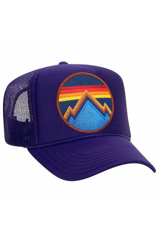 ALL SEASONS CIRCLE TRUCKER HAT HATS Aviator Nation PURPLE 