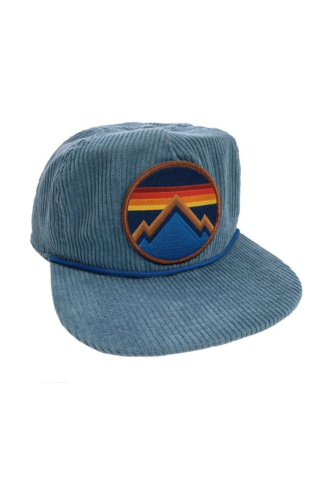 ALL SEASONS CIRCLE - VINTAGE CORDUROY TRUCKER HAT HATS Aviator Nation LIGHT BLUE 