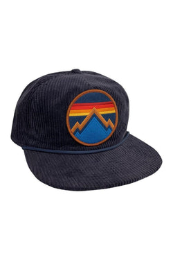 ALL SEASONS CIRCLE - VINTAGE CORDUROY TRUCKER HAT HATS Aviator Nation NAVY 