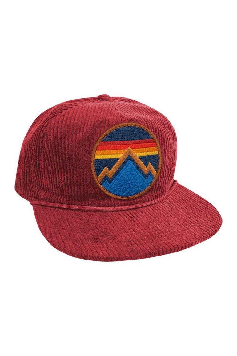 ALL SEASONS CIRCLE - VINTAGE CORDUROY TRUCKER HAT HATS Aviator Nation RED 