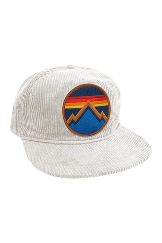 ALL SEASONS CIRCLE - VINTAGE CORDUROY TRUCKER HAT HATS Aviator Nation VINTAGE WHITE 