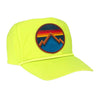 ALL SEASONS - VINTAGE NYLON TRUCKER HAT HATS Aviator Nation NEON YELLOW 