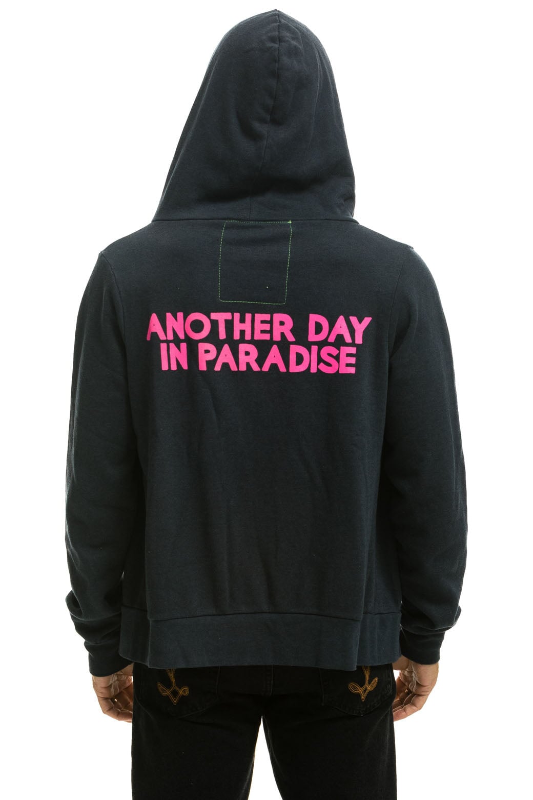 ANOTHER DAY IN PARADISE HOODIE - CHARCOAL // NEON PINK Hoodie Aviator Nation 