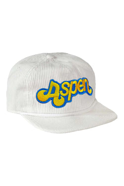 ASPEN EMBROIDERY VINTAGE CORDUROY TRUCKER Trucker Hat Aviator Nation VINTAGE WHITE 